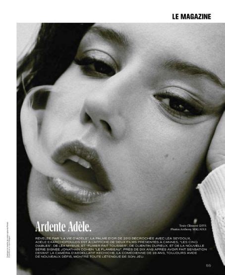 Adèle Exarchopoulos M Le Magazine Pictorial Du Monde Magazine