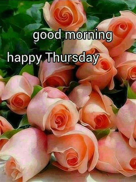 Good Morning Happy Thursday Flowers Pictures Photos And Images For