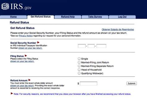 Irs Refund Status Web Page Heres The Thing