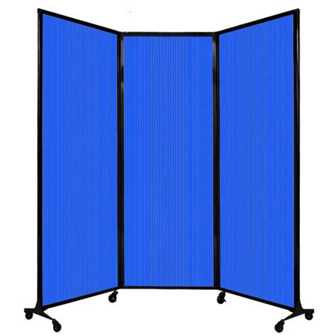Versare 74 Tall Quickwall Folding Portable Partition Polycarbonate