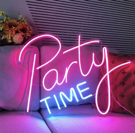 Buy Party Planet Party Time Neon Sign Art Bar Pub Club Birthday