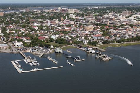 Aerial View Of Charleston South Carolina Library Of Congress