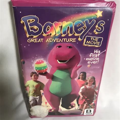 Barneys Great Adventure The Movie Vhs 1998 Purple Clamshell First
