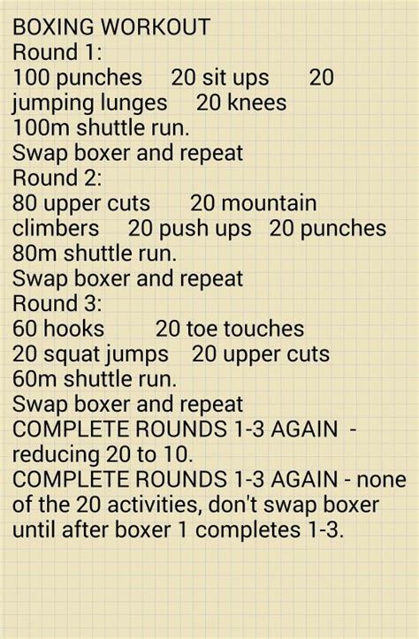 Boxing Workout Boxing Workout Kickboxing Workout Boxing Workout Routine