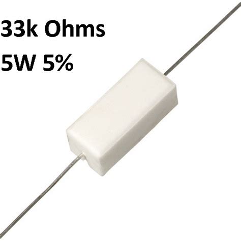 33k Ohms Resistors 5w 5 Tolerance Aam Online Shopping Store