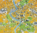 Kaarten van Rome | Gedetailleerde gedrukte plattegronden van Rome ...
