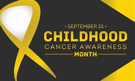 Premium Vector September Is Childhood Cancer Awareness Month