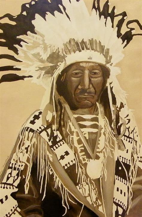 Chief Red Cloud Painting By Terry Honstead Fine Art America