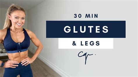 30 Min Glutes And Leg Workout At Home Ankle Weights Optional Youtube