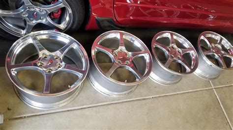 Fs For Sale C5 Oem Polished Thin Spoke Wheels Corvetteforum