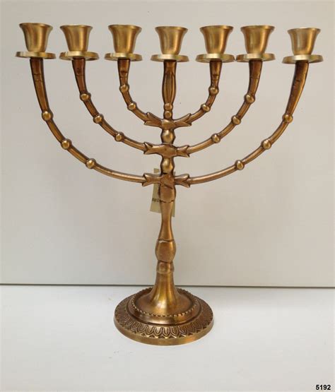 Old Design Menorah Brass Judaica By Holylandco On Etsy