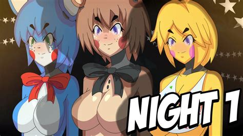 Five Nights In Anime 2 New Game New Animatronics Night 1 Youtube