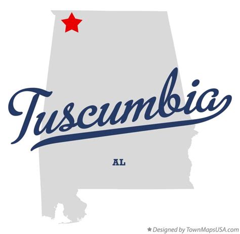 Map Of Tuscumbia Al Alabama