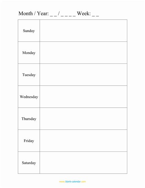 Weekly Planner Template Pdf Unique Weekly Schedule Planner Templates