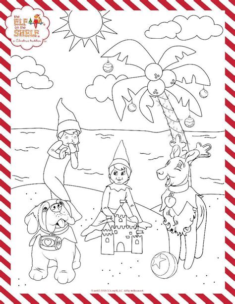 Christmas In July Coloring Pages | Monaicyn Kitchen Ideas