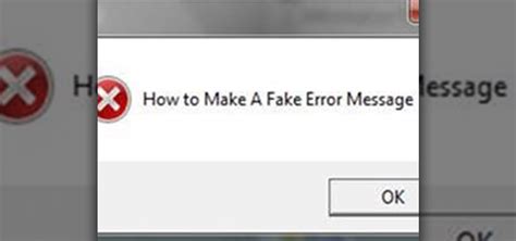 How To Make A Fake Computer Error Message Computer Pranks