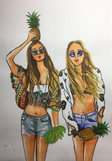 Add them and share your friend code below! Pin by Apple on Fashion girls in 2019 | Best friend drawings, Drawings of friends, Bff drawings