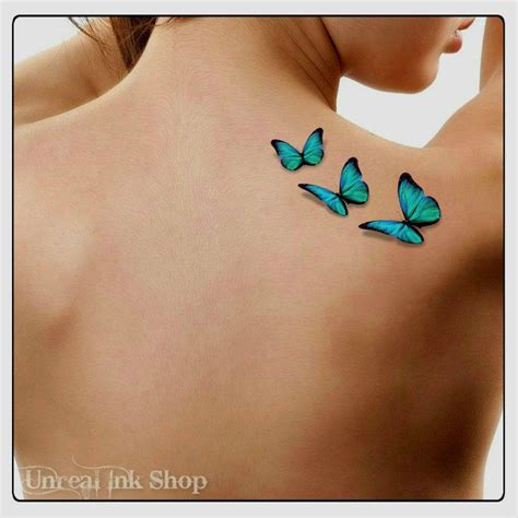 Temporary Tattoo 3d Butterflies Fake Tattoo Flying Butterfly Thin Durable Realistic Tatuajes