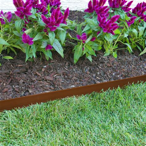 Edging stands up to temperature fluctuations, preventing waviness. 23 Stylish No Digging Landscape Edging - Home, Family, Style and Art Ideas