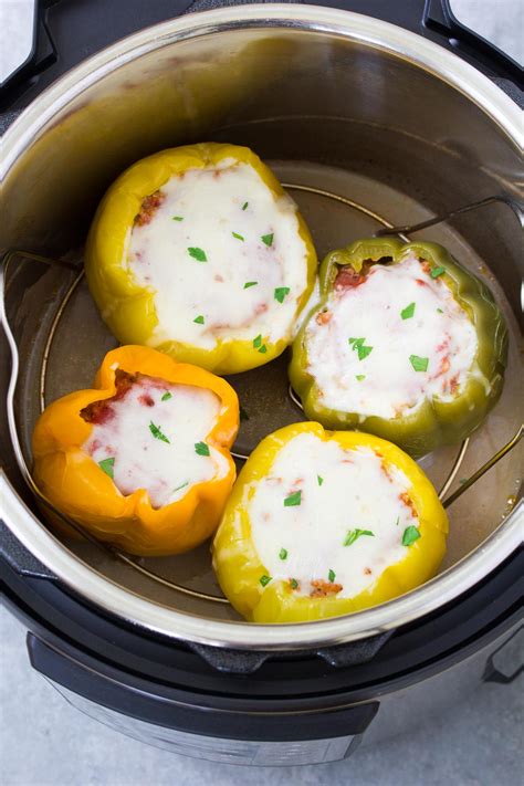 Instant Pot Stuffed Peppers Easy Pressure Cooker Recipe