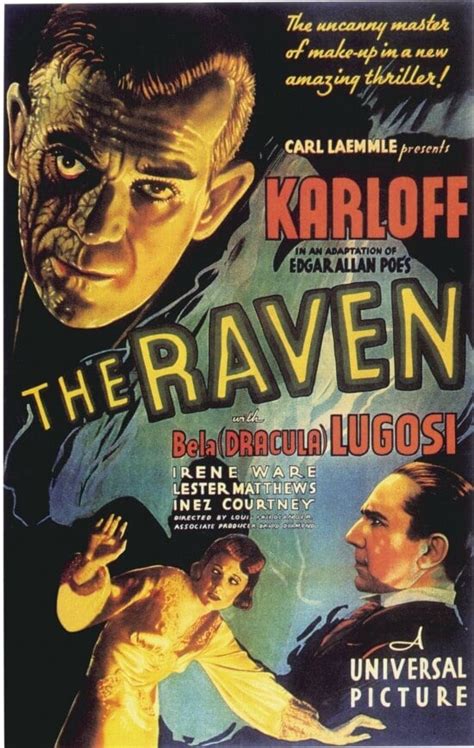 Bela Lugosi Boris Karloff The Raven Movie Poster Print 18 X 24 Item