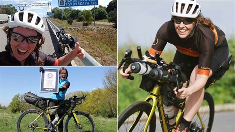 British Woman Cycles Round The World Unsupported In Four Months To Set