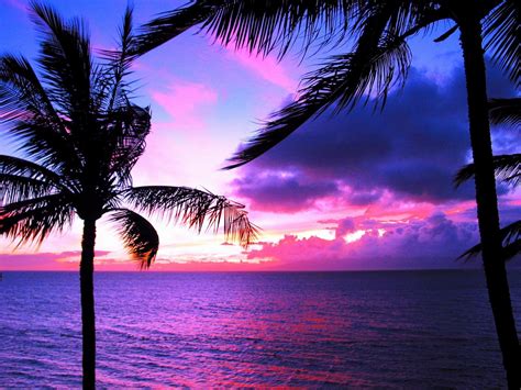 Free Hawaii Sunset Wallpaper Images Sunset Wallpaper