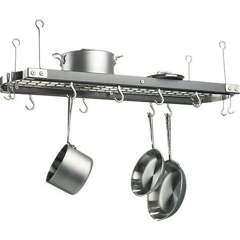 Check out our ceiling hanging pan selection for the very best in unique or custom, handmade pieces from our shops. J.K. Adams Large Grey Ceiling Pot Rack + Reviews | Crate ...