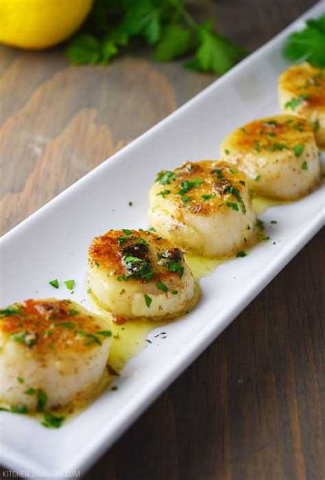 Pan Seared Scallops With Lemon Butter Recipe Kitchen Swagger