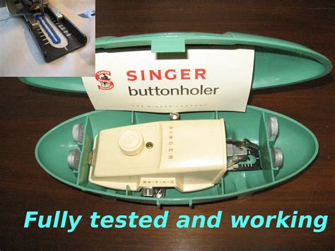 Singer Buttonholer Buttonhole Maker Button Hole Singer Attachment