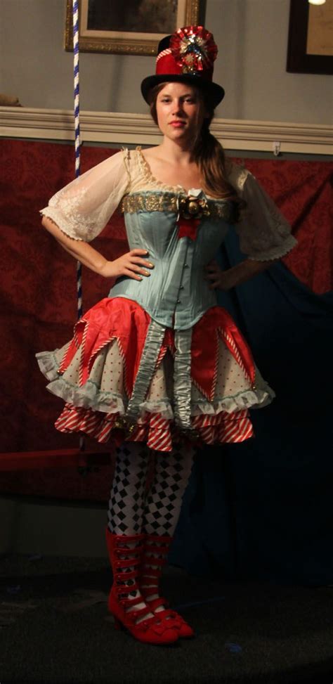 Here Is The Final Costume From The Circus Pose You Can See The Corset