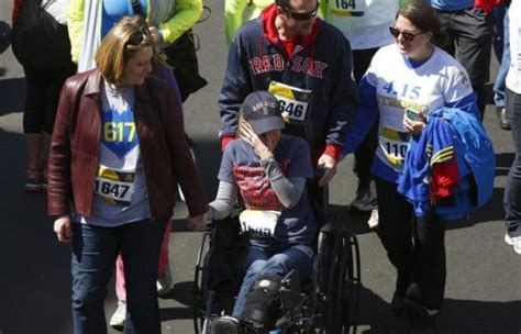 Boston Bombing Survivor Rebekah Gregory Hits The Boston Marathon On A