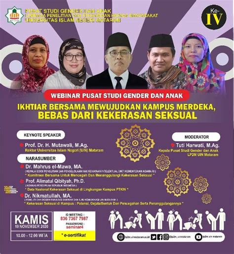 Webinar Kampus Merdeka Bebas Dari Kekerasan Seksual Atmago