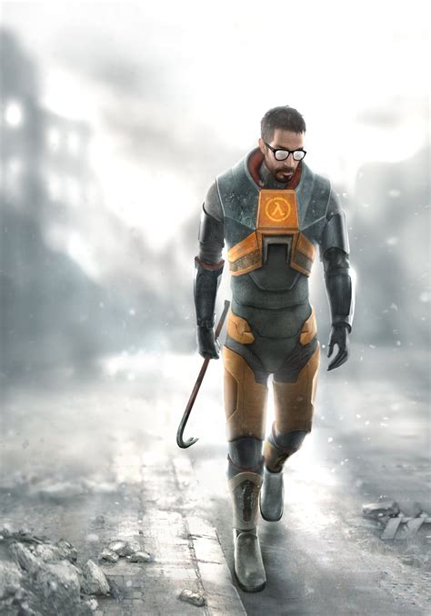 Gordon Freeman Video Game Characters Half Life 2 Artwork 2201x3150