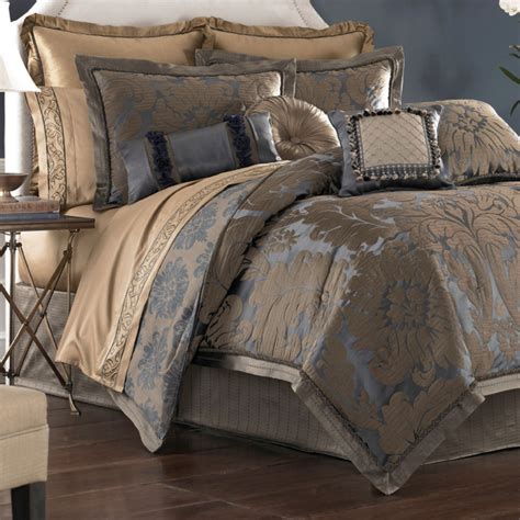 Sapphire Damask Comforter Bedding by Croscill