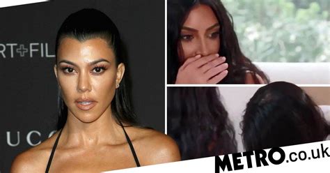 Kim Kardashian Freaks Out Over Kourtneys Bald Spot On New Kuwtk