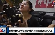 Periodista Juana Avellaneda fue agredida por radicales