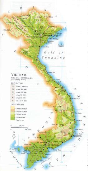 Physical Features The Country Of Vietnam