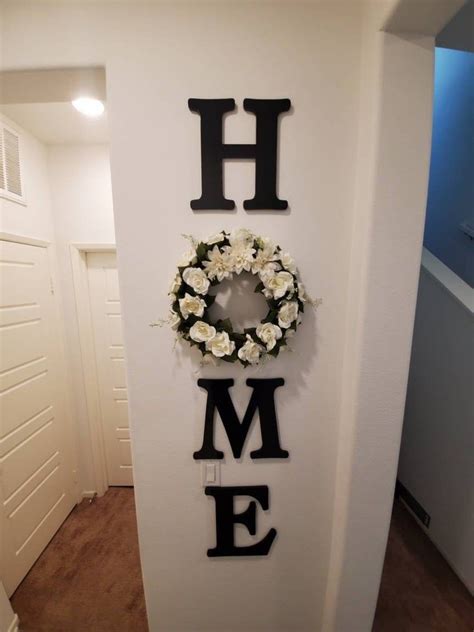 Home Letters With Wreath Etsy Easy Home Decor Cheap Home Decor