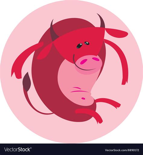 Red Ox Bull Royalty Free Vector Image Vectorstock
