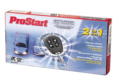Prostart 4 Button Remote Starter With Keyless Entry Canadian Tire