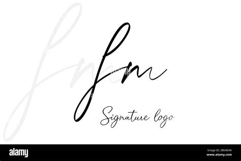 Fm Logo Letter Design Vector Stock Vector Image And Art Alamy