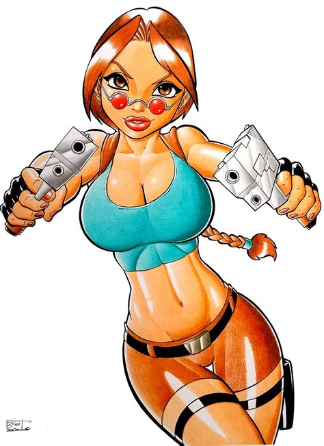 lara croft by demetriobraga girl superhero superhero comic tomb raider video game western