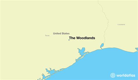 Where Is The Woodlands Tx The Woodlands Texas Map