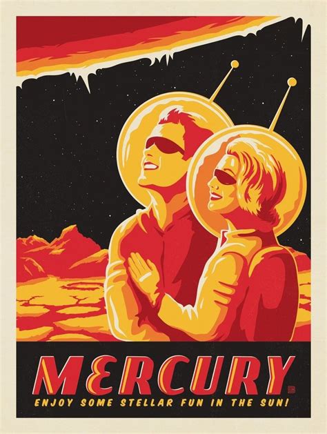 Enjoy Some Stellar Fun On Mercury Retro Space Posters Vintage Space