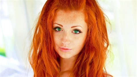 Redhead With Green Eyes Wallpaper Red Hair Green Eyes Girls With Red