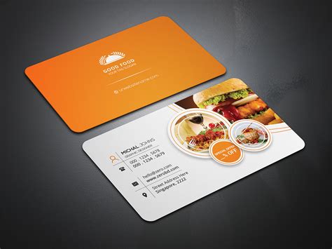 Restaurant Business Card Behance