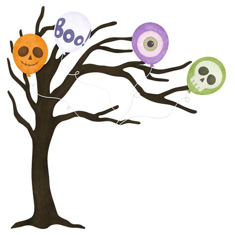 Halloween Tree Cartoon 28535682 Png