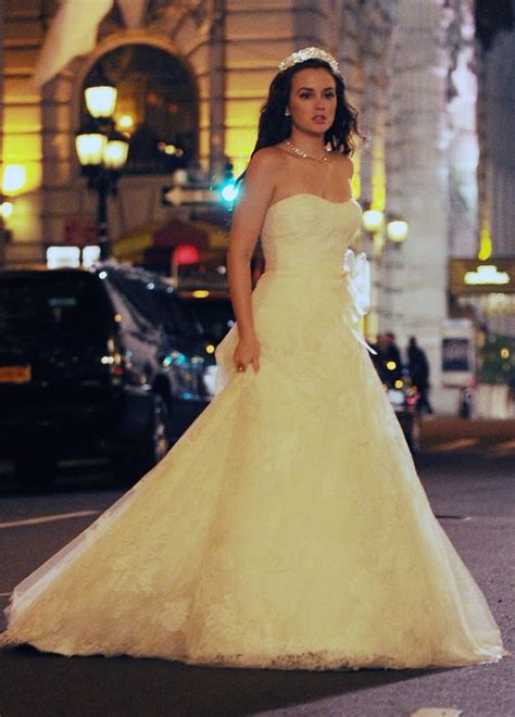 blair waldorf wedding dress tv fanatic