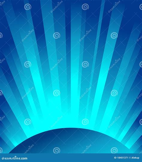 Vector Blue Rays Of Light Stock Vector Illustration Of Illuminated